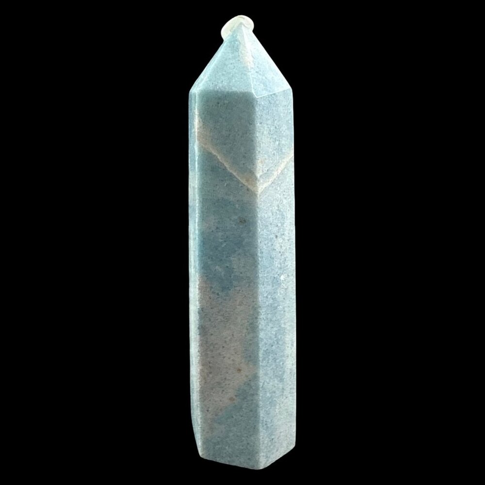 Amazonite tower crystal gemstone natural healing carving 3.6in x 1in NEW
